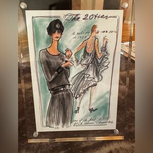 Chanel Framed Art Karl Lagerfeld Metropolitan Museum 2005 Little Black Dress